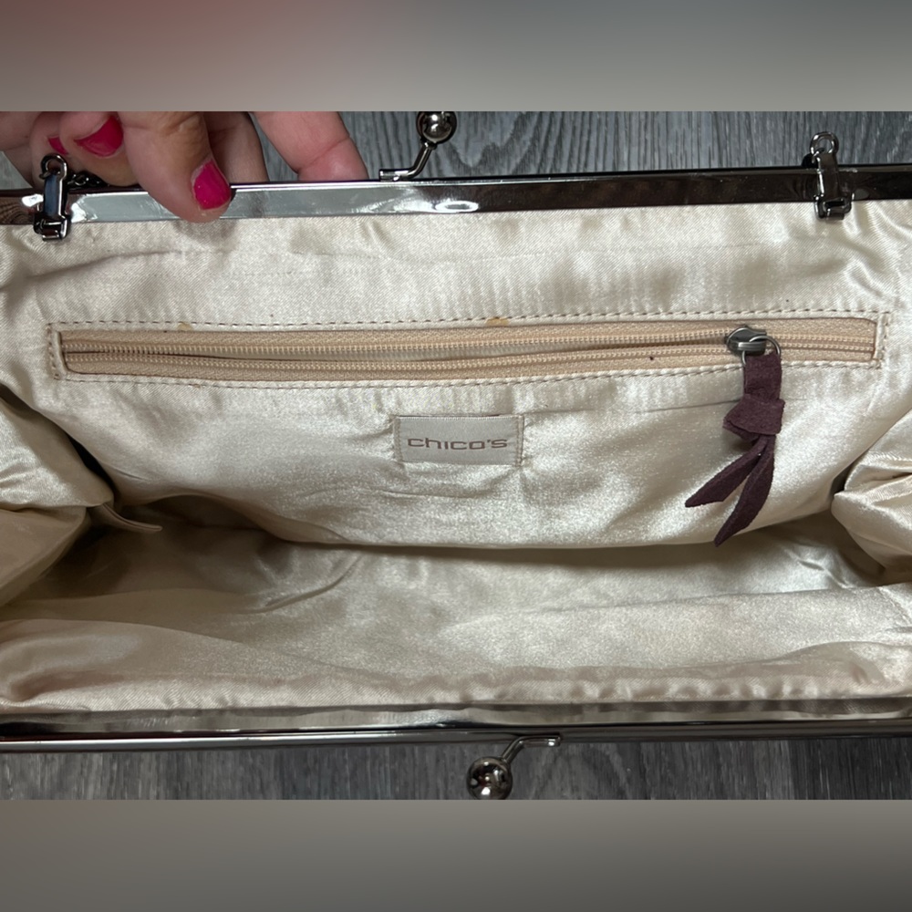 Chico’s Plum Suede Purse - Picture 6 of 13